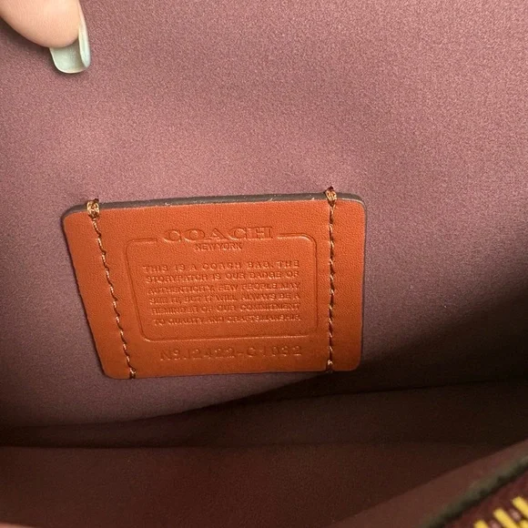 Coach Tabby Bag Brown Signature Leather Shoulder Chic - Picture 6 of 9